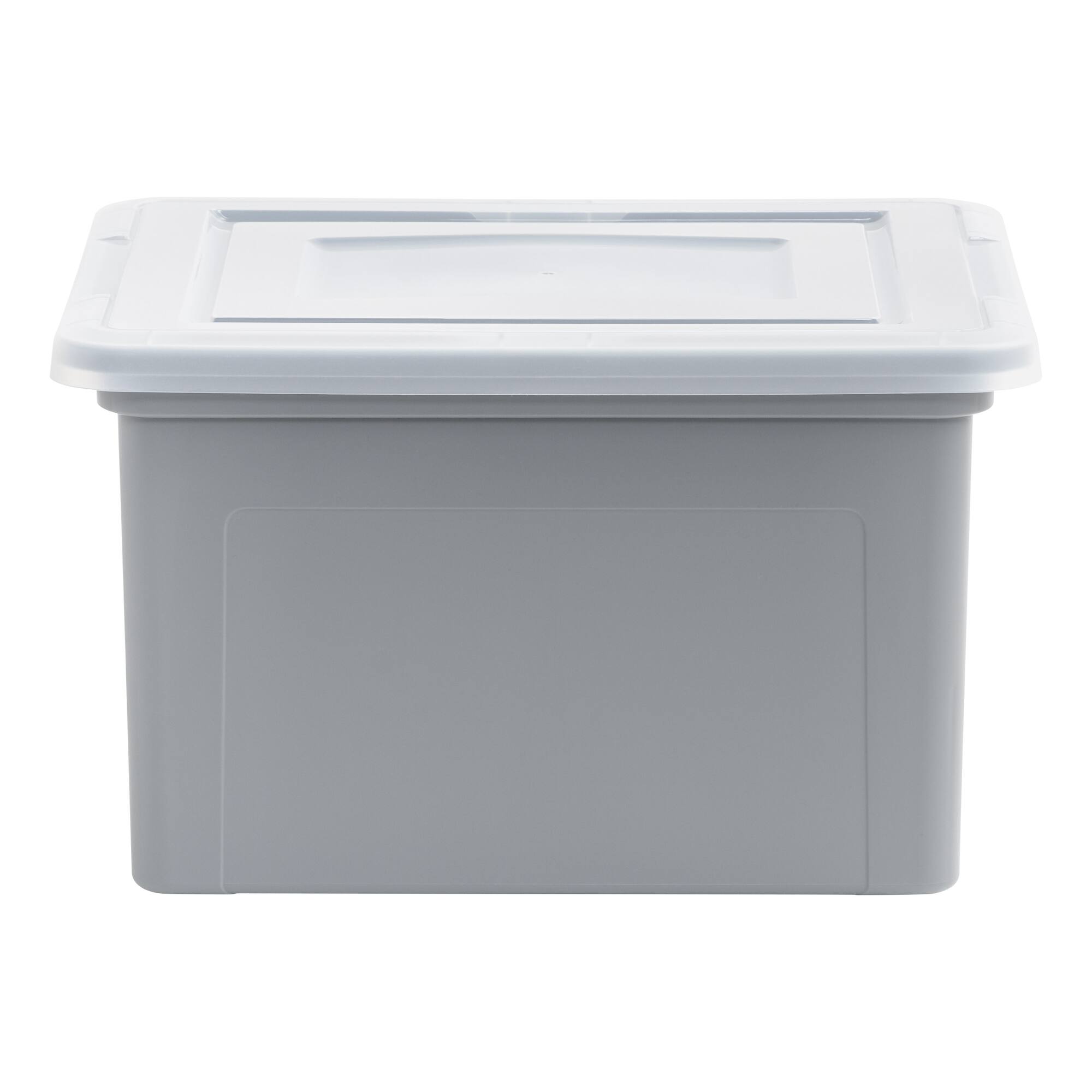 Iris® Gray Dual Purpose Letter & Legal Size File Box, 3 Pack